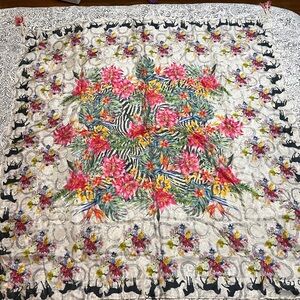 NEW Johnny Was Silk Scarf- Sea Biscuit